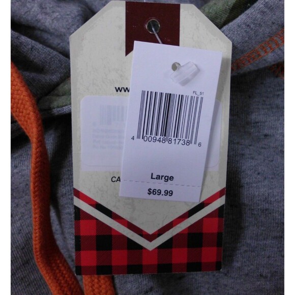 Hatley Disney Epcot Canada Forest Green Moose Men's Heritage Pullover Hoodie Lg - Picture 8 of 8